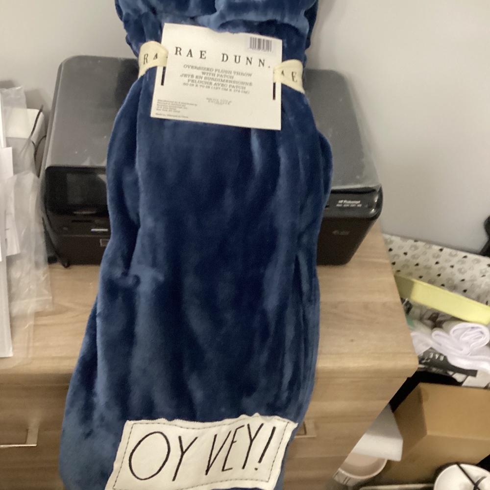 Rae Dunn oy vey blanket